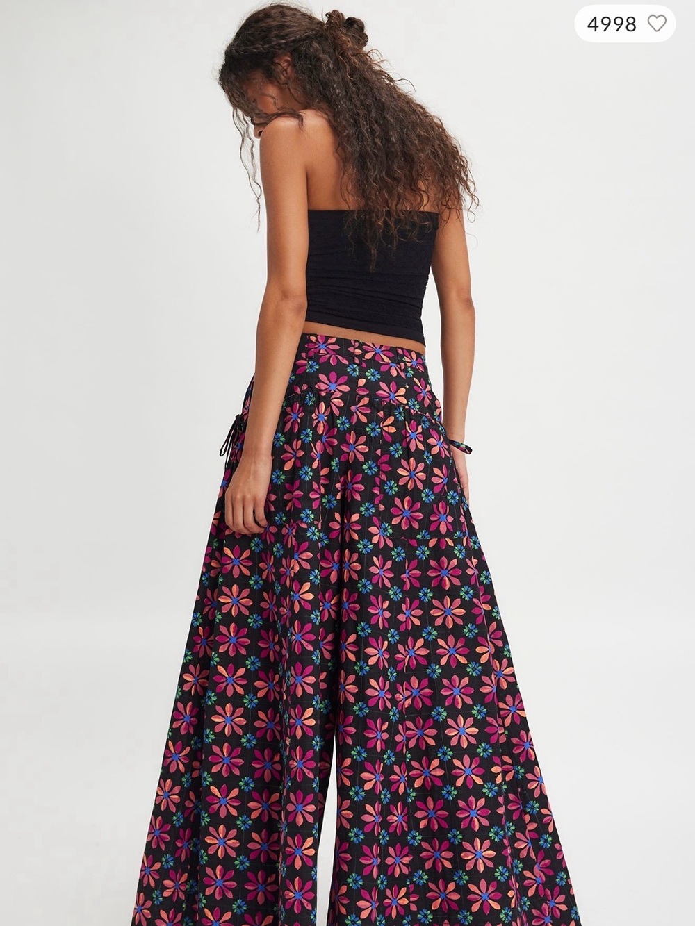 NWT Miss you most Wide-Leg Floral Print pants
